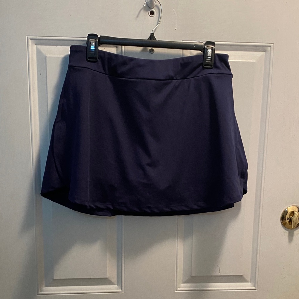 Chic Dark Blue Mini Skort